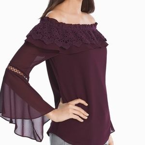 White House Black Market off shoulder top
